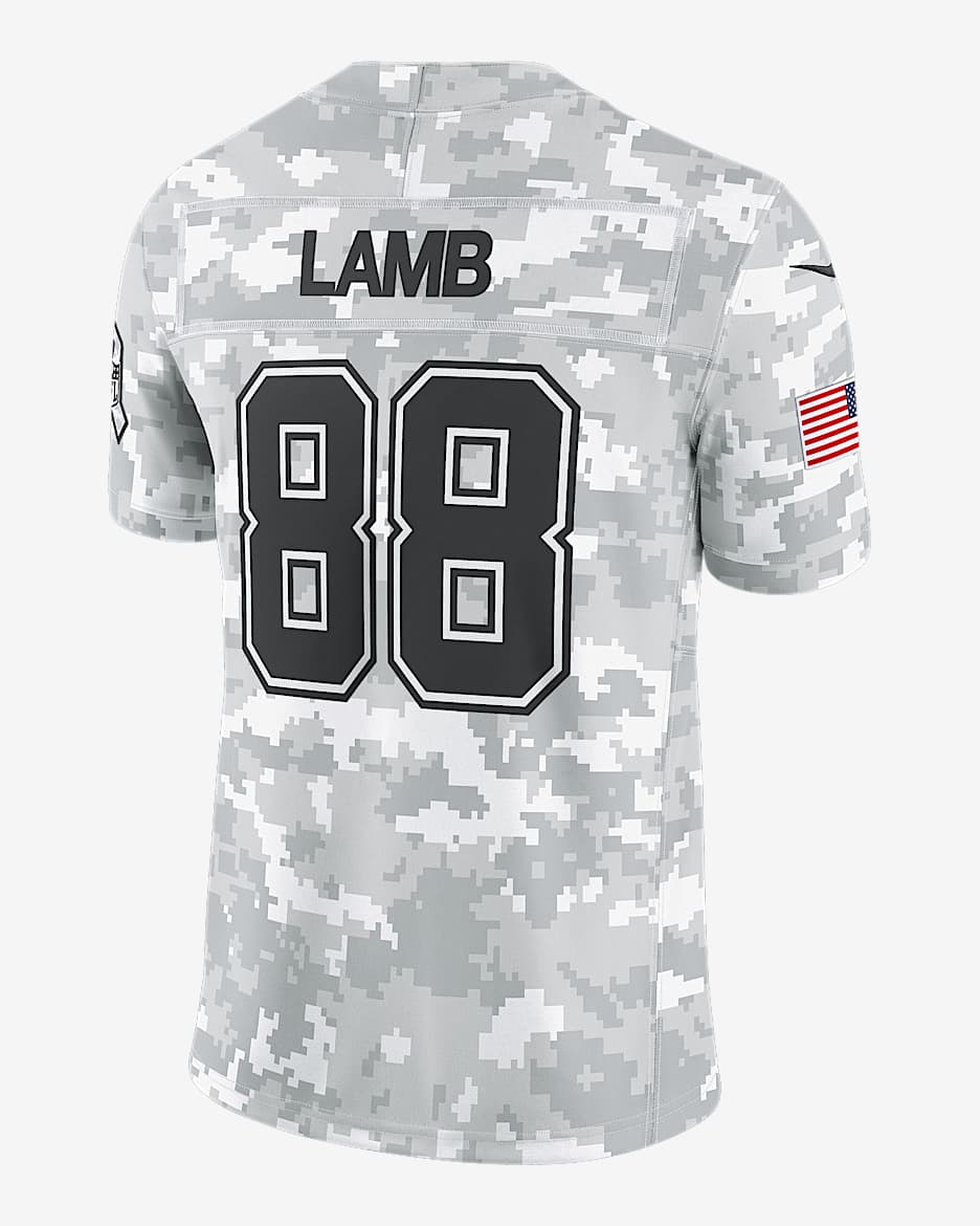 CeeDee Lamb Dallas Cowboys Salute to Service Men s Nike Dri FIT NFL Limited Jersey. Nike